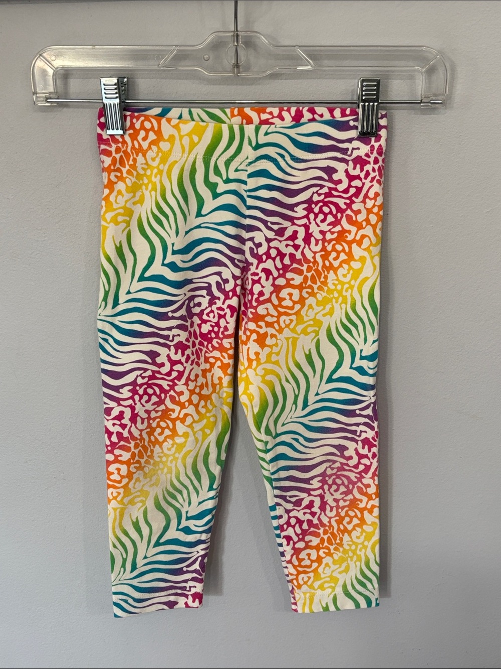 The Children’s Place Kids Rainbow Animal Print Stretch Leggings Girls Small 5/6